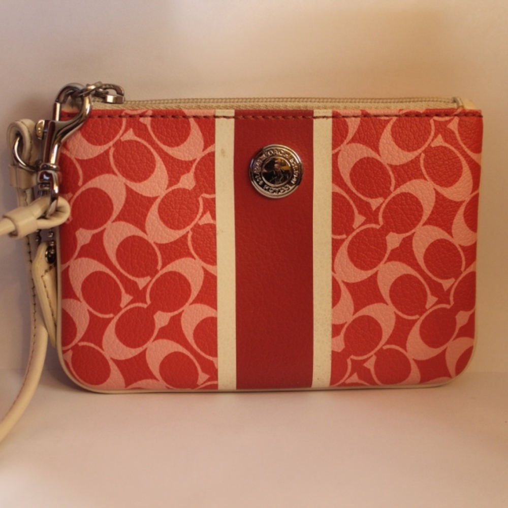 Coach Coral Wristlet